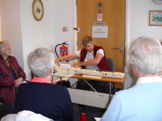 Jill Lothian demonstrates Lace