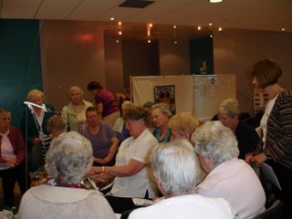 Pat Fountain demonstrates embossed boats