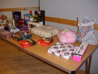 Raffle prizes