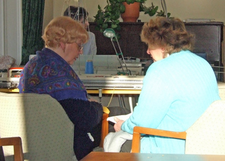 Cathie Conway and Pat Fountain