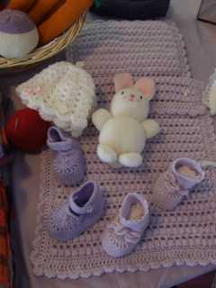 Toys and baby clothes at the Hands on section