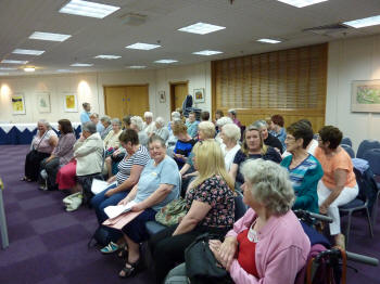 Some of the audience at the Fashion Event