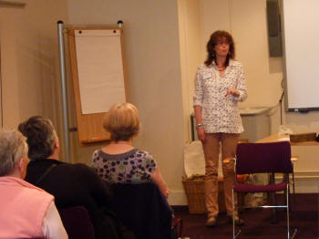 Linda Maitland-Gardiner giving one of the Talks 